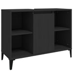 Servantskap Svart 80X33X60 Cm Konstruert Tre