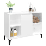 Servantskap Høyglans Hvit 80X33X60 Cm Konstruert Tre