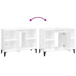 Servantskap Høyglans Hvit 80X33X60 Cm Konstruert Tre