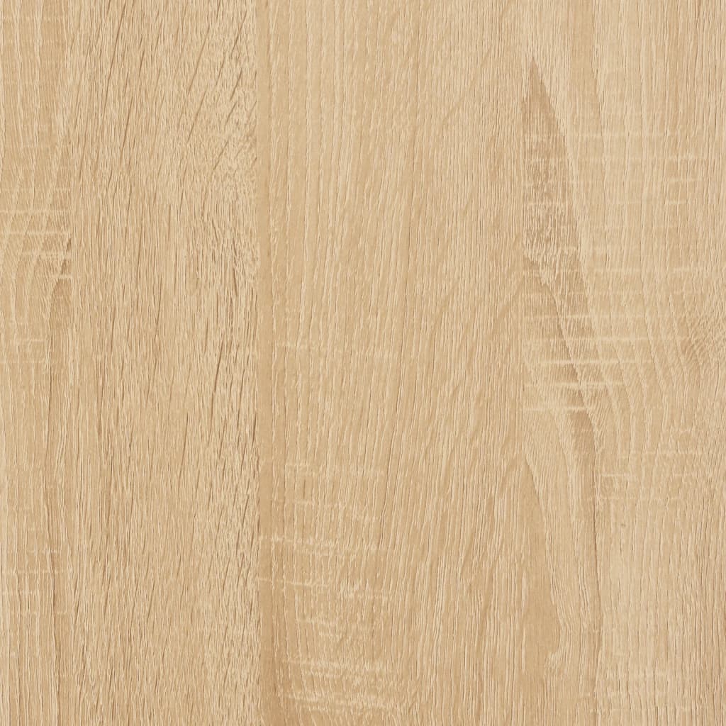 Sminkebord Med Speil Sonoma Eik 90X50X132,5 Cm Konstruert Tre
