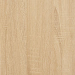 Sminkebord Med Speil Sonoma Eik 90X50X132,5 Cm Konstruert Tre