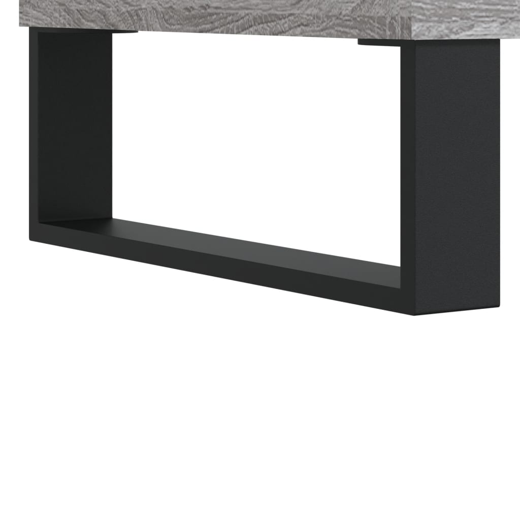 Baderomsskap Grå Sonoma Eik 30X30X100 Cm Konstruert Tre