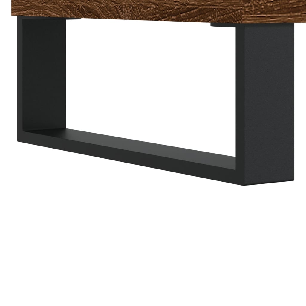Baderomsskap Brun Eik 30X30X100 Cm Konstruert Tre