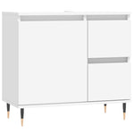 Baderomsskap Hvit 65X33X60 Cm Konstruert Tre