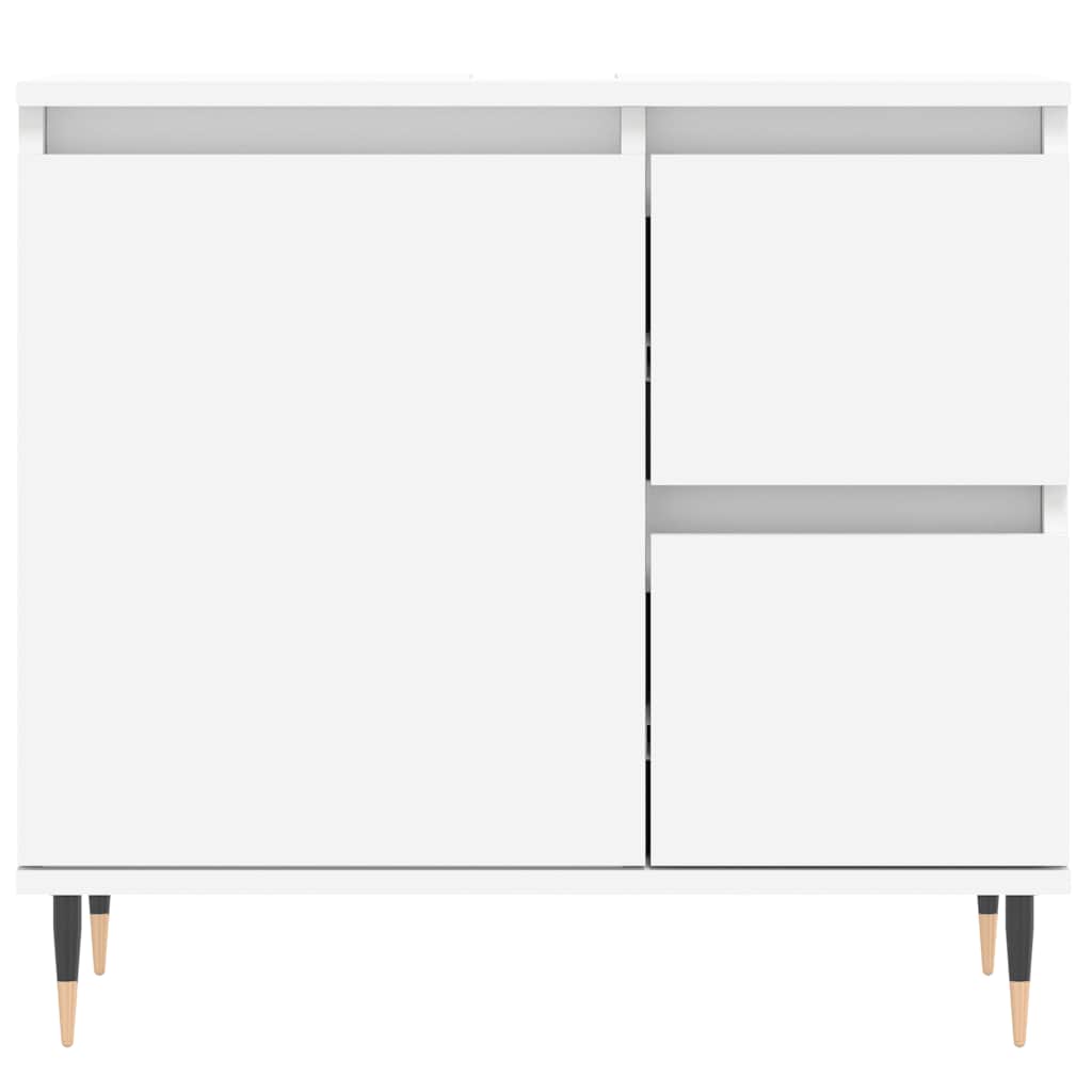 Baderomsskap Hvit 65X33X60 Cm Konstruert Tre