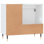 Baderomsskap Hvit 65X33X60 Cm Konstruert Tre