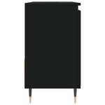Baderomsskap Svart 65X33X60 Cm Konstruert Tre