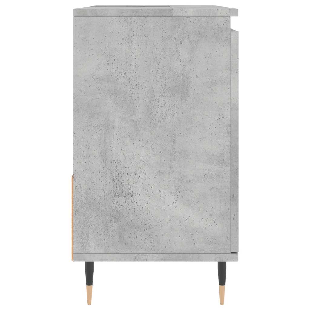 Baderomsskap Betonggrå 65X33X60 Cm Konstruert Tre