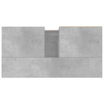 Baderomsskap Betonggrå 65X33X60 Cm Konstruert Tre