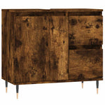 Baderomsskap Røkt Eik 65X33X60 Cm Konstruert Tre