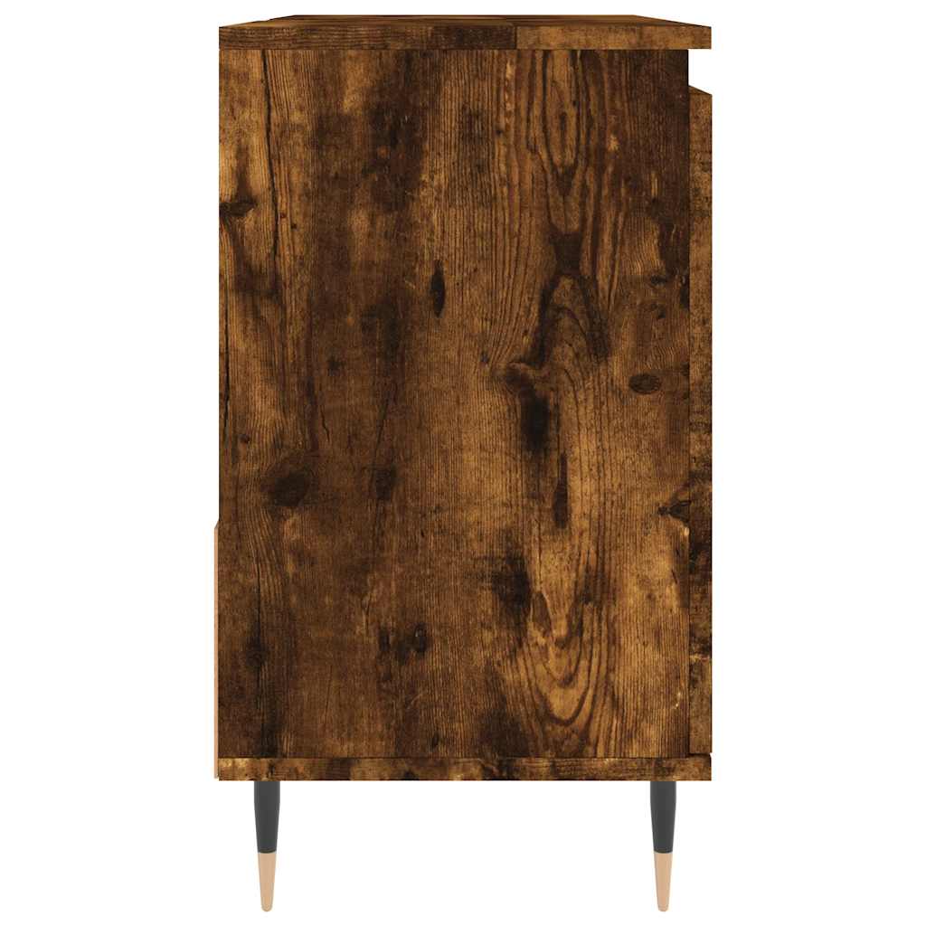 Baderomsskap Røkt Eik 65X33X60 Cm Konstruert Tre