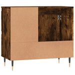 Baderomsskap Røkt Eik 65X33X60 Cm Konstruert Tre