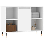 Baderomsskap Hvit 80X33X60 Cm Konstruert Tre