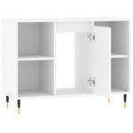Baderomsskap Hvit 80X33X60 Cm Konstruert Tre