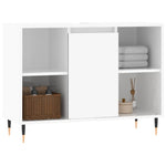 Baderomsskap Høyglans Hvit 80X33X60 Cm Konstruert Tre