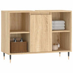 Baderomsskap Høyglans Hvit 80X33X60 Cm Konstruert Tre