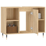 Baderomsskap Høyglans Hvit 80X33X60 Cm Konstruert Tre