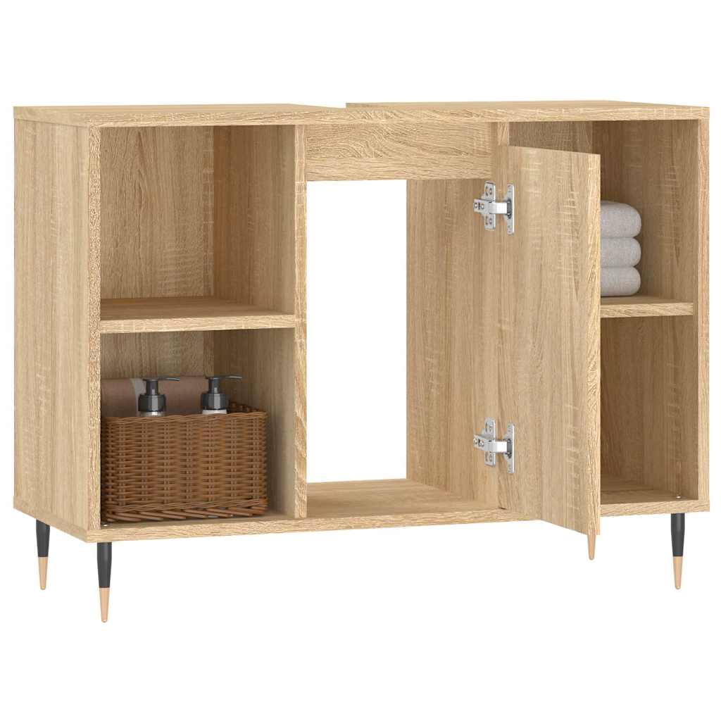 Baderomsskap Høyglans Hvit 80X33X60 Cm Konstruert Tre