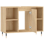 Baderomsskap Høyglans Hvit 80X33X60 Cm Konstruert Tre