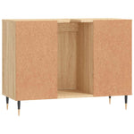 Baderomsskap Høyglans Hvit 80X33X60 Cm Konstruert Tre