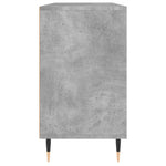 Baderomsskap Betonggrå 80X33X60 Cm Konstruert Tre