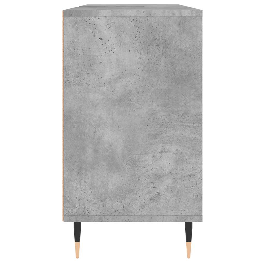 Baderomsskap Betonggrå 80X33X60 Cm Konstruert Tre