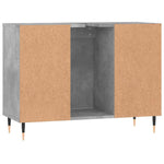 Baderomsskap Betonggrå 80X33X60 Cm Konstruert Tre