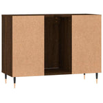 Baderomsskap Brun Eik 80X33X60 Cm Konstruert Tre