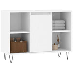 Baderomsskap Hvit 80X33X60 Cm Konstruert Tre