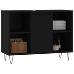 Baderomsskap Svart 80X33X60 Cm Konstruert Tre