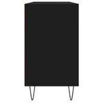 Baderomsskap Svart 80X33X60 Cm Konstruert Tre