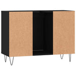 Baderomsskap Svart 80X33X60 Cm Konstruert Tre