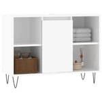 Baderomsskap Høyglans Hvit 80X33X60 Cm Konstruert Tre
