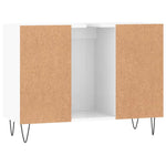 Baderomsskap Høyglans Hvit 80X33X60 Cm Konstruert Tre