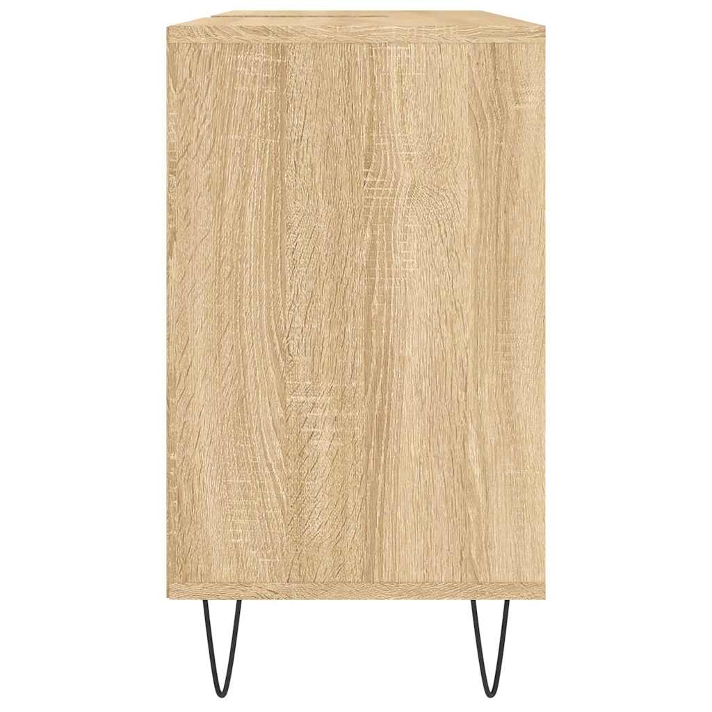 Baderomsskap Høyglans Hvit 80X33X60 Cm Konstruert Tre