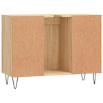 Baderomsskap Høyglans Hvit 80X33X60 Cm Konstruert Tre
