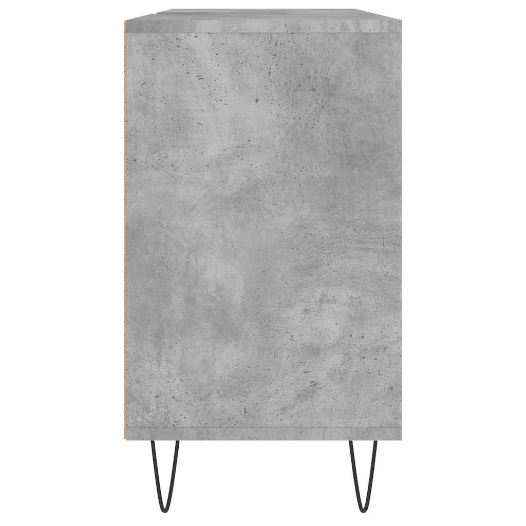 Baderomsskap Betonggrå 80X33X60 Cm Konstruert Tre