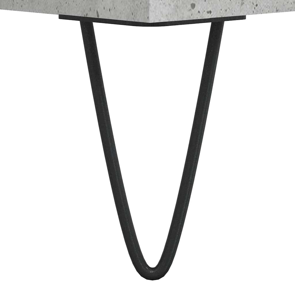 Baderomsskap Betonggrå 80X33X60 Cm Konstruert Tre