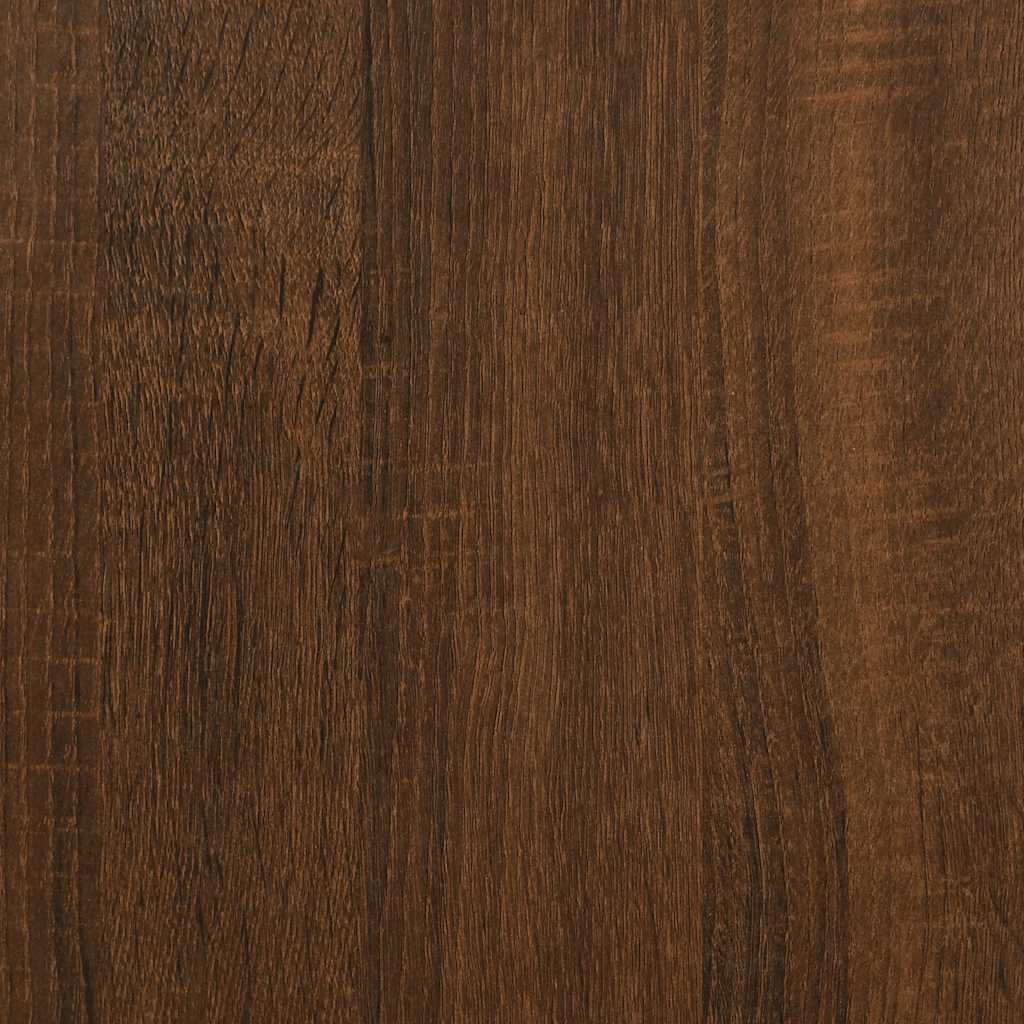 Baderomsskap Brun Eik 80X33X60 Cm Konstruert Tre