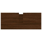 Baderomsskap Brun Eik 80X33X60 Cm Konstruert Tre