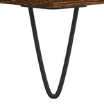 Baderomsskap Brun Eik 80X33X60 Cm Konstruert Tre