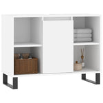 Baderomsskap Hvit 80X33X60 Cm Konstruert Tre