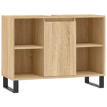 Baderomsskap Høyglans Hvit 80X33X60 Cm Konstruert Tre