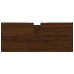 Baderomsskap Brun Eik 80X33X60 Cm Konstruert Tre