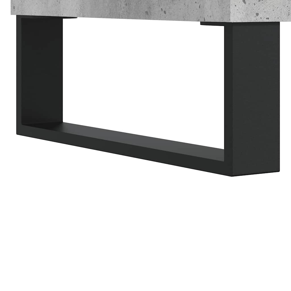Baderomsskap Betonggrå 80X33X60 Cm Konstruert Tre