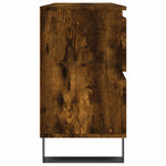 Baderomsskap Røkt Eik 80X33X60 Cm Konstruert Tre