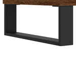 Baderomsskap Brun Eik 80X33X60 Cm Konstruert Tre