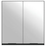 Baderomsspeil Svart 64X20X67 Cm Konstruert Tre