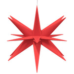 Julelys Med Led 3 Stk Sammenleggbar Rød 43 Cm