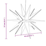 Julelys Med Led 3 Stk Sammenleggbar Rød 57 Cm